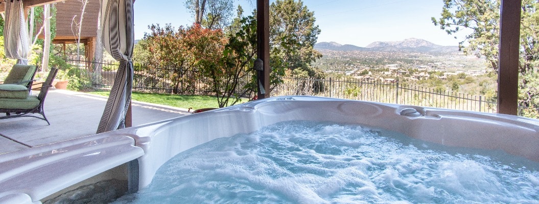 Back Yard Hot tub